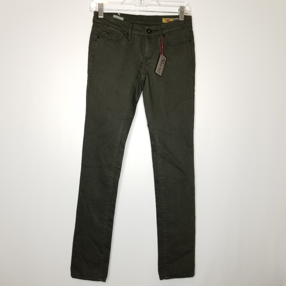 NEW BLANK NYC Dark Green Skinny Jean's Size 25 - Picture 1 of 6